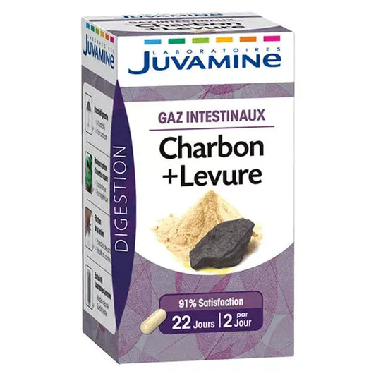 Gaz intestinaux Charbon/Levure - Juvamine