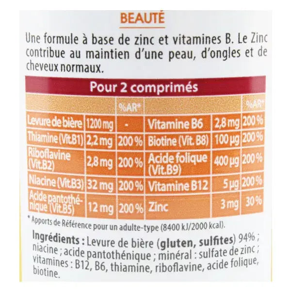 Beauté Vitalité Levure de Bière 150 - Juvamine