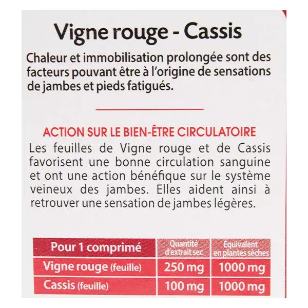 Jambes Légères Vigne Rouge Cassis - Juvamine