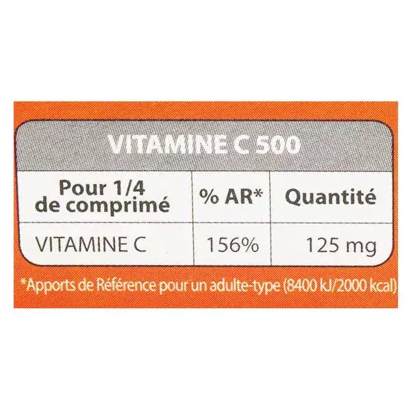 Vitamine C 500 à croquer - Juvamine