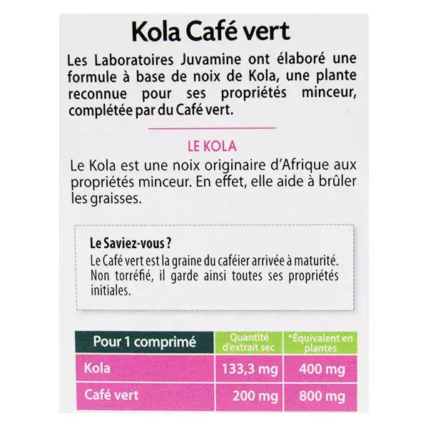 Kilos Superflus Kola Café Vert - Juvamine