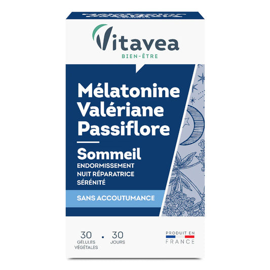 Sommeil Mélatonine Valériane Passiflore - Vitavea