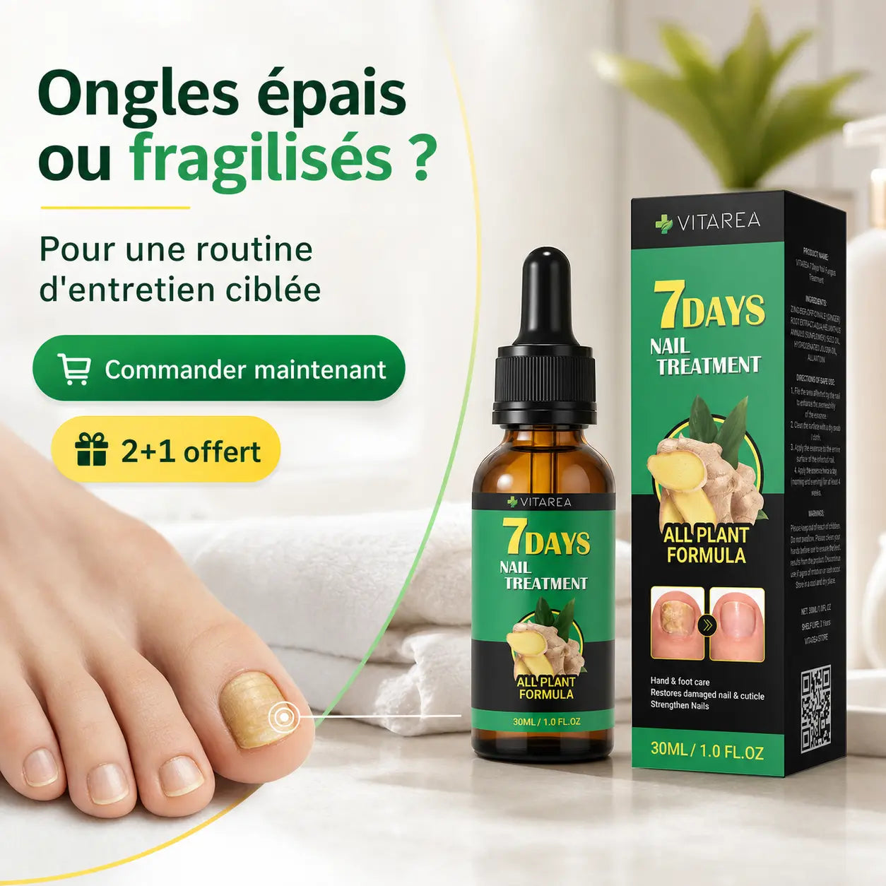 Huile anti-champignons 7 Days – Formule naturelle