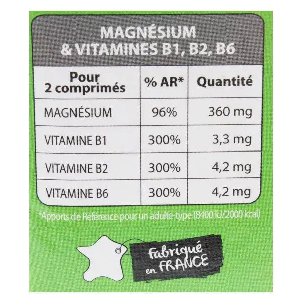 Magnésium & Vitamine B1, B2, B6 - Juvamine