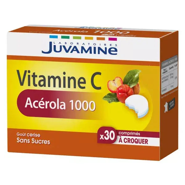 Vitamine C Acérola 1000 à Croquer - Juvamine